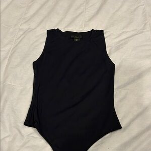 Black Sleeveless Bodysuit